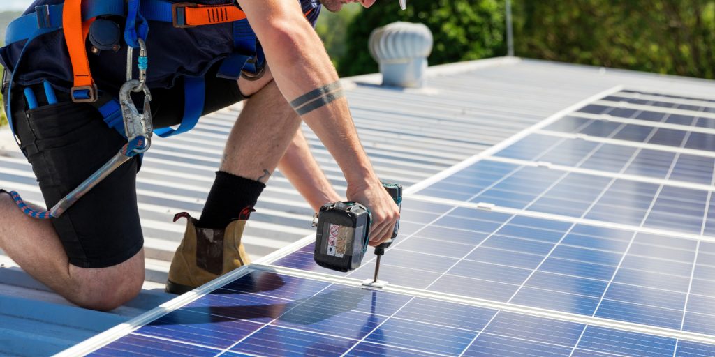 Commercial solar panels Brisbane installation by Limitless Solar Solutions - professional installer on Sunshine Coast roof