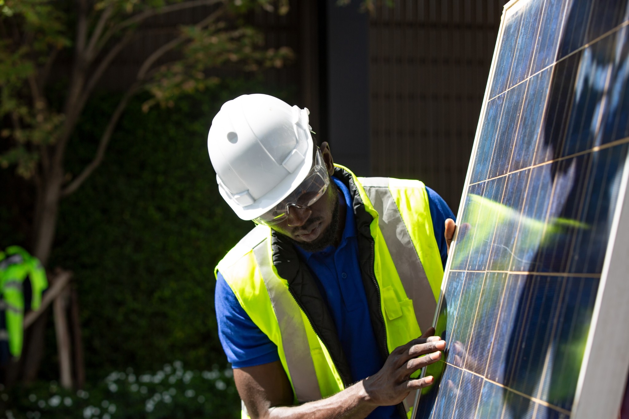 Professional solar panel inspection by Limitless Solar Solutions technician in Brisbane and the Sunshine Coast, ensuring optimal performance and maintenance across Queensland solar installations.