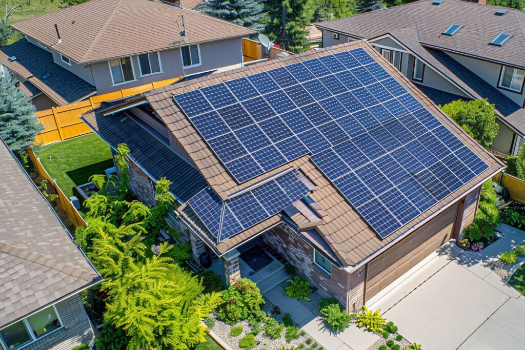 Professional solar panel installation on a residential roof by Limitless Solar Solutions, showcasing premium solar power systems for homes across Brisbane and the Sunshine Coast.