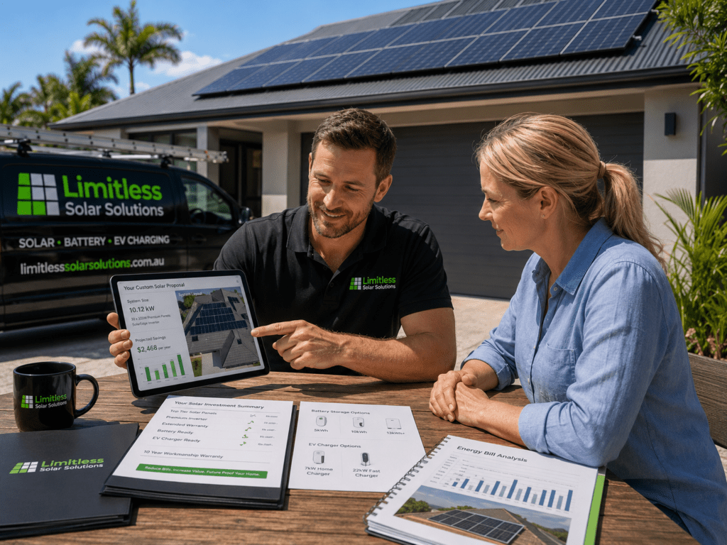 Solar panel installation in Queensland on Sunshine Coast