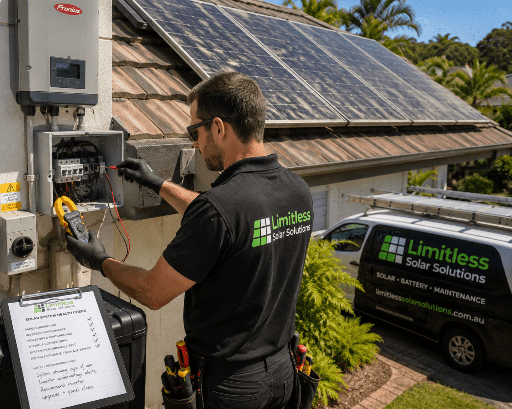 Solar panel installation on the Sunshine Coast by Limitless Solar Solutions
