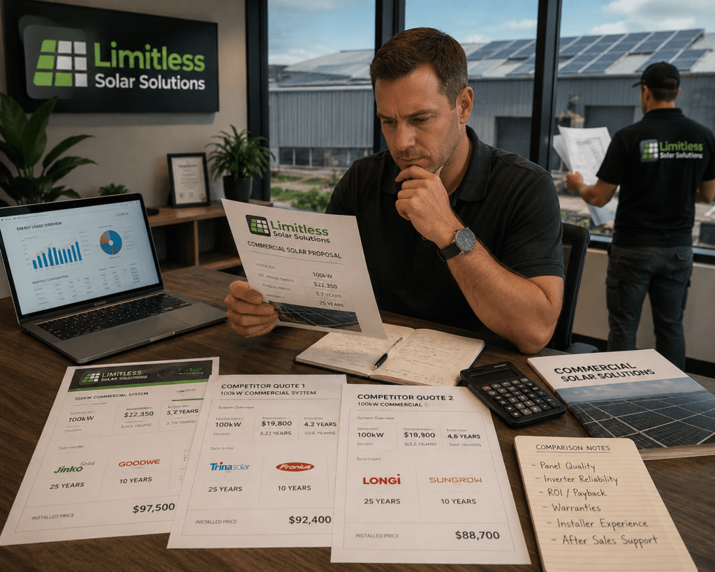 Compare Commercial Solar Quotes in Sunshine Coast