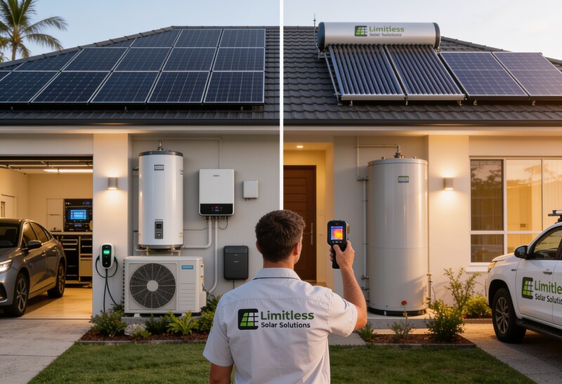 Heat Pump Hot Water vs Solar Hot Water in QLD 11 Heat pump and solar hot water systems compared for Queensland homes