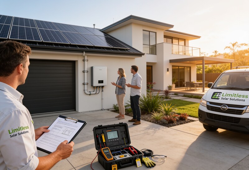 SAA vs CEC Accreditation: What Changed in 2024? 6 Accredited Queensland solar installer working on rooftop panels