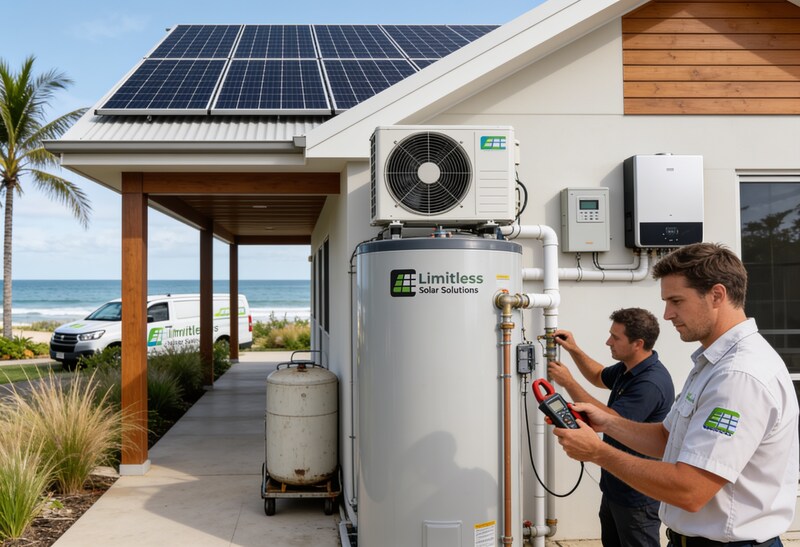 Heat Pump Hot Water with Solar on the Sunshine Coast 5 Energy-efficient heat pump hot water system at a Sunshine Coast home